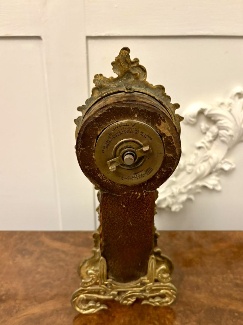 Magnificent Quality Antique Edwardian Ornate Gilded Brass Miniature Longcase Clock - Image 2